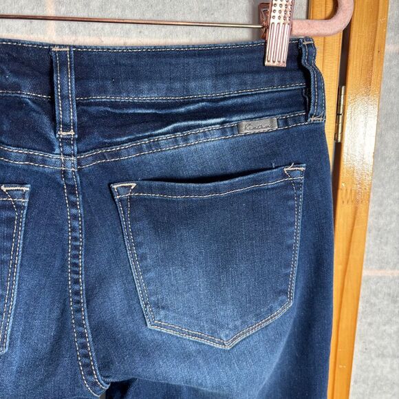 Kancan Women's 5/26 Dark Wash Cropped Ankle Skinny Jeans High Rise‎ - Picture 8 of 9